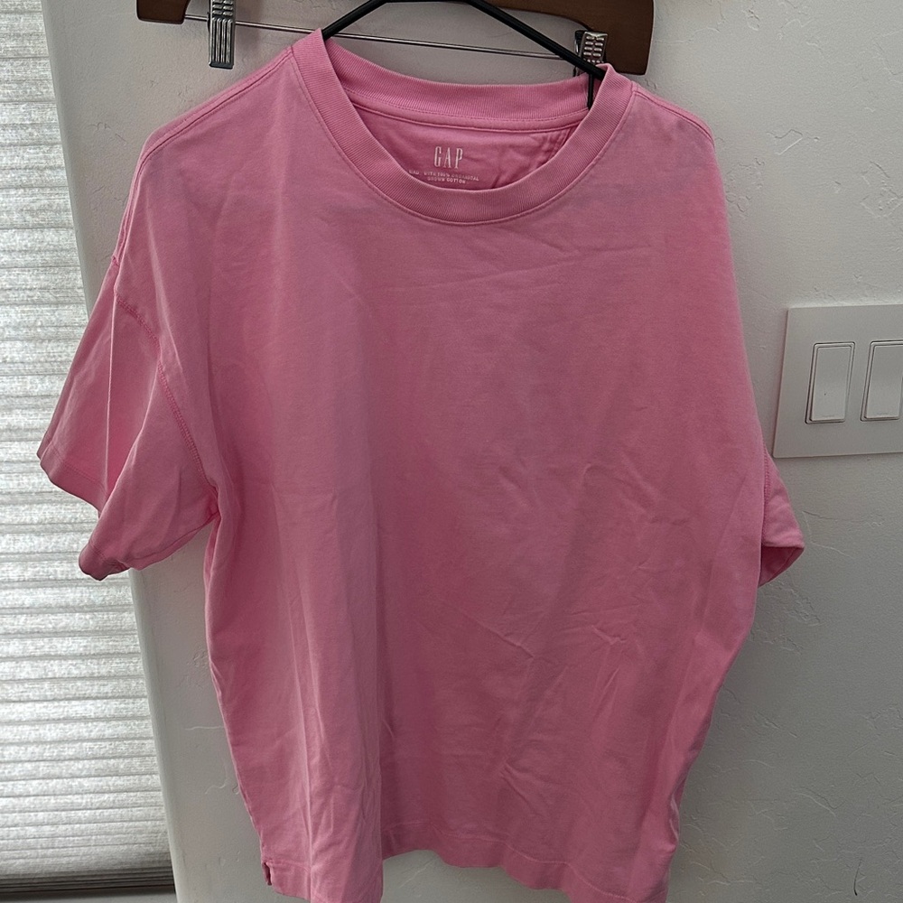 GAP Soft Pink Oversized Crewneck Tee